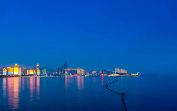 Panorama Městské Architektonické Krajiny Qingdao — Stock fotografie