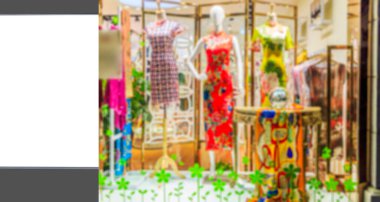 Reklam kutusunun ve bulanık lambanın iç görünümü 