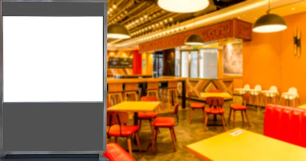 Inzerát Lampa Box Neurčité Restaurace Interiér Vie — Stock fotografie