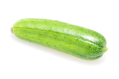 Beyaz sırtı olan yeşil salatalık.