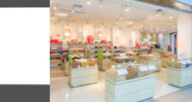 Reklam kutusunun ve bulanık lambanın iç görünümü 