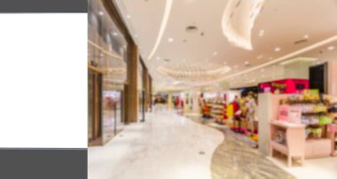 Reklam kutusunun ve bulanık lambanın iç görünümü 