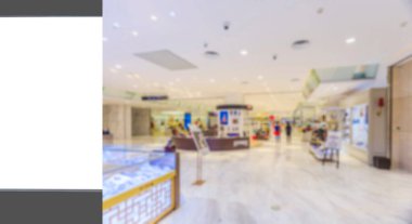 Reklam kutusunun ve bulanık lambanın iç görünümü 