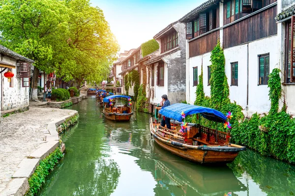 Residência Zhouzhuang Cidade Antiga Suzho — Fotografia de Stock