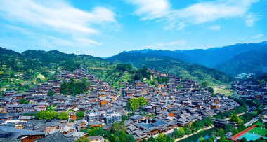 Guizhou 'daki Miao köyleri, Chin.