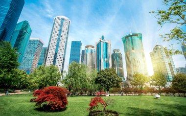Şangay, Çin 'in Finansal Bölgesindeki Gökdelenler