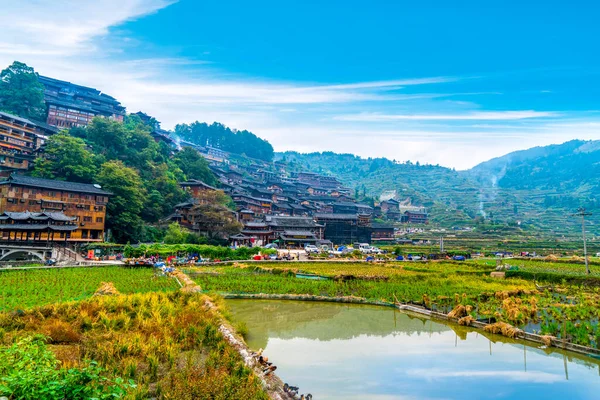 Miao Dorf Guizhou Chin — Stockfoto