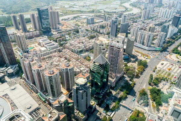 A bird\'s eye view of Shenzhen, Chin