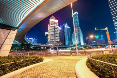Shangha 'daki Kentsel Nightscape Mimarisi