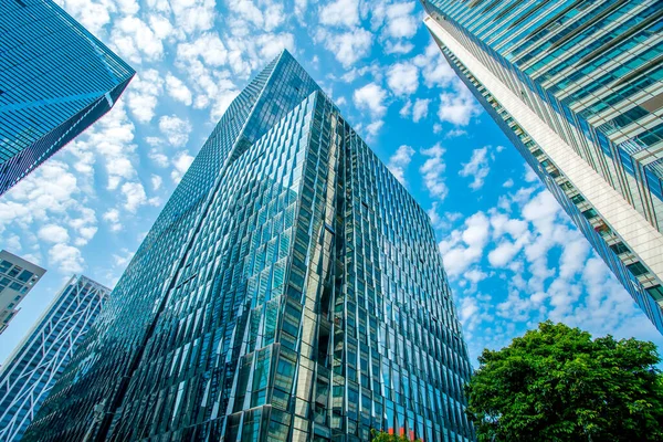 Modern Office Building Close Shot Shenzhen China — Stock Photo, Image