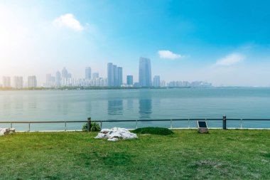 Suzhou Jinji Gölü Ufuk çizgisi