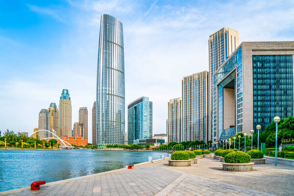 Городской архитектурный ландшафт Тяньцзиня
