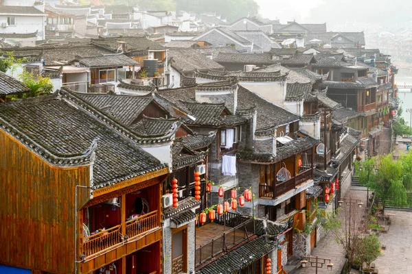 Hermoso Paisaje Fenghuang Remolque Antiguo —  Fotos de Stock