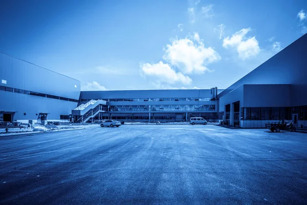 Modernos Edifícios Fábrica Armazém Logística — Fotografia de Stock