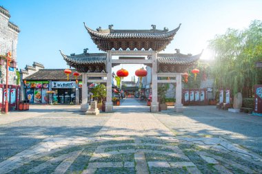 Dongguan Caddesi, Yangzhou, Zhejiang, Çin, 07.212018. Yangzhou. 