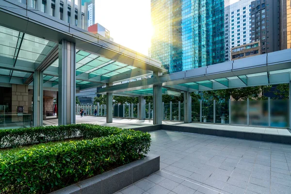 Commercial Buildings Hongkong Low Angle China — Stock Photo, Image