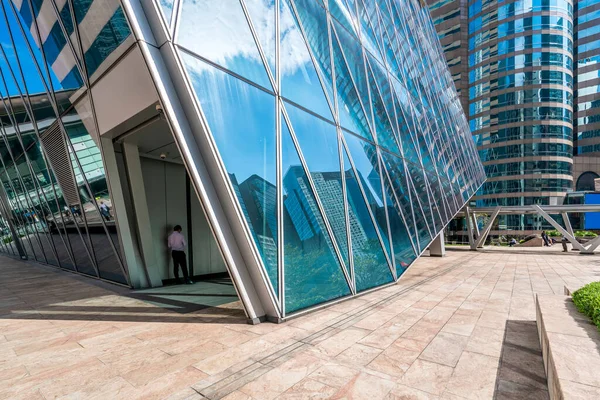 Commerciële Gebouwen Hongkong Zijn Lage Hoek China — Stockfoto