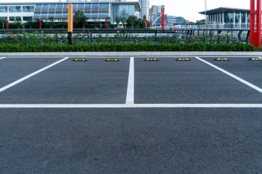 Çin 'deki şehir otoparkı.