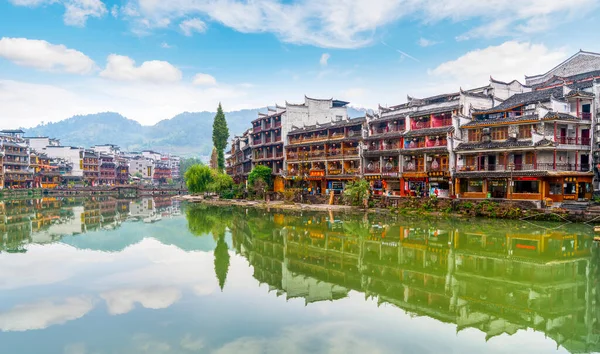 Bela Paisagem Fenghuang Reboque Antigo — Fotografia de Stock