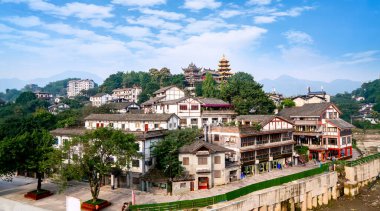 Antik Chongqing kasabası