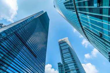 Lujiazui Finans Bölgesi, Sha 'daki gökdelenlerin cam pencereleri