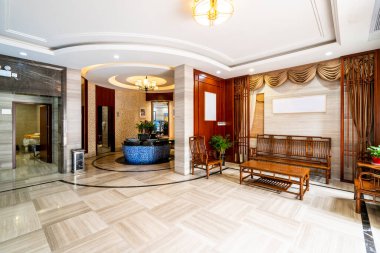 Çin tarzı banyonun iç görünümü