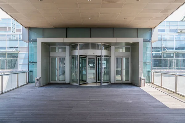Entrance Commercial Building Office Financial — Stock Photo, Image
