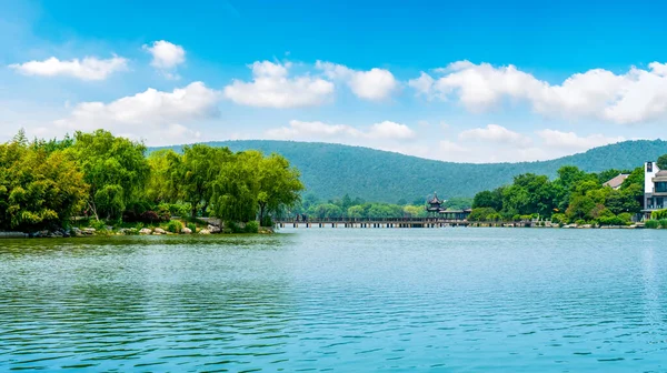 Hermoso Paisaje Del Lago Yulong Xuzhou — Foto de Stock