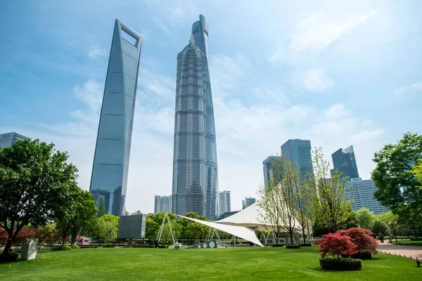 Skyscrapers in the Financial District of Shanghai, China