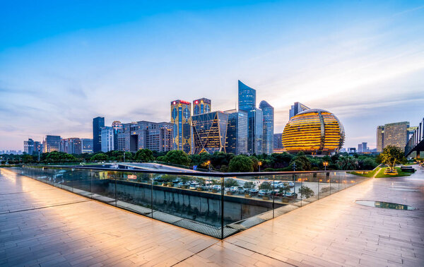 Городской ночной пейзаж
