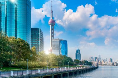 Shanghai Bund Lujiazui İnşaat Gökdeleni