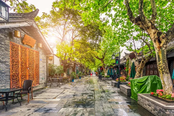 Oude Straten Woningen Chengdu — Stockfoto