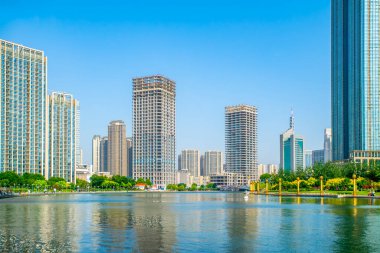 Tianjin 'deki kentsel mimari manzara
