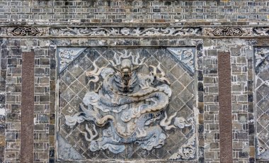 Çin klasik tuğla oymaları