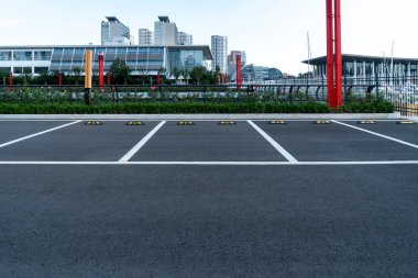 Çin 'deki şehir otoparkı.