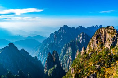 Huangshan Dağı 'nda gün doğumu, Çin