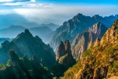 Huangshan Dağı 'nda gün doğumu, Çin