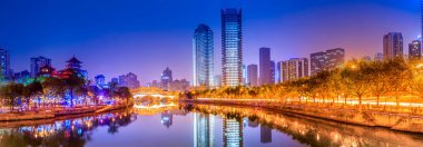 Jinjiang, Chengd kentsel mimari manzarası