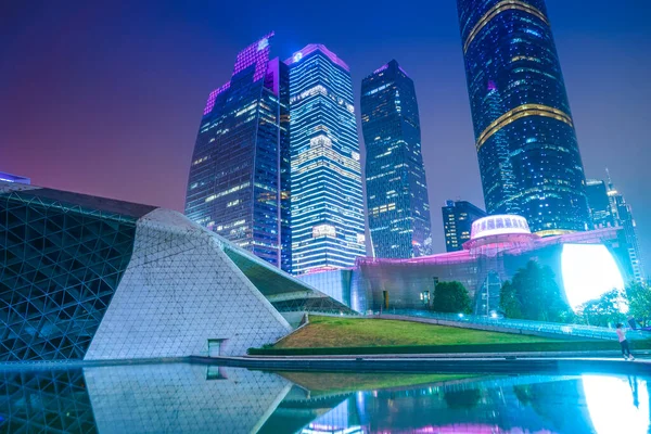 Moderní Architektura Guangzhou Čína — Stock fotografie