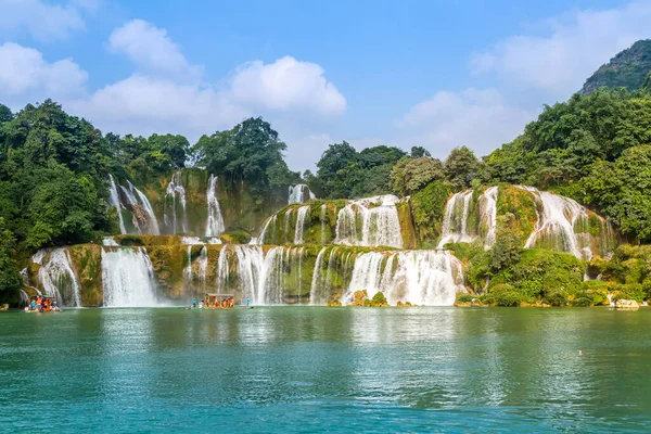 Detian Falls Guangxi China Und Banyue Falls Vietna — Stockfoto