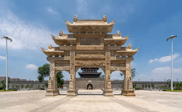 Qingdao Jimo Αρχαία Πόλη Buildin — Φωτογραφία Αρχείου