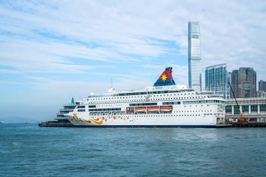 Hong Kong Şehri Skyline ve Mimari Yerleşkesi