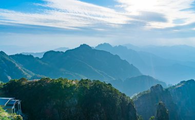 Chin 'deki Huangshan Dağı' nın Güzel Doğal Manzarası