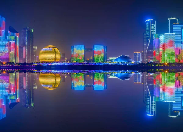 Horizonte Del Paisaje Arquitectónico Urbano Hangzhou China —  Fotos de Stock