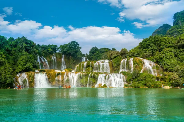 Detian Falls Guangxi China Banyue Falls Vietna — Stockfoto