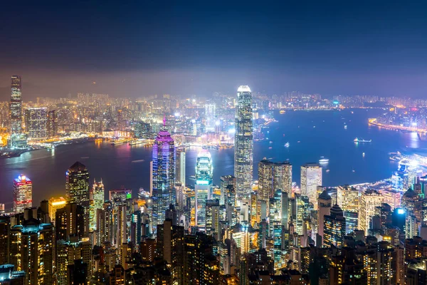 Hong Kong City Skyline Architektoniczne Landscap — Zdjęcie stockowe