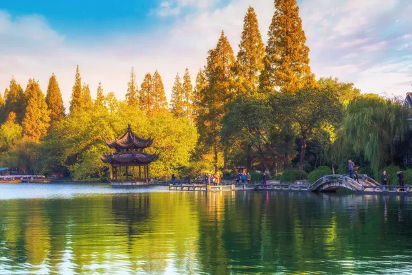 The beautiful landscape of West Lake, Hangzhou