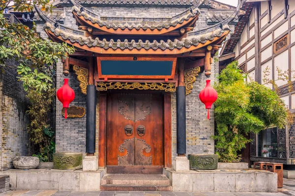 Ancient Streets Dwellings Chengdu — Stock Photo, Image