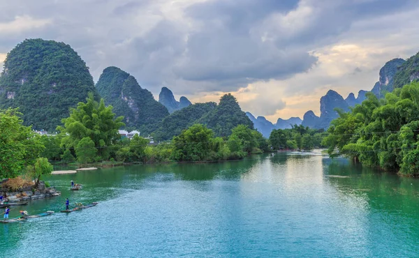 Het Prachtige Landschap Van Guilin Guangx — Stockfoto