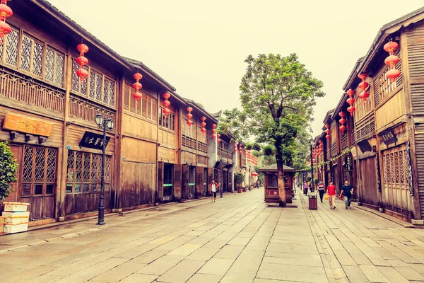 Fuzhou Cina Maggio 2016 Tre Corsie Sette Vicoli Fuzh — Foto Stock